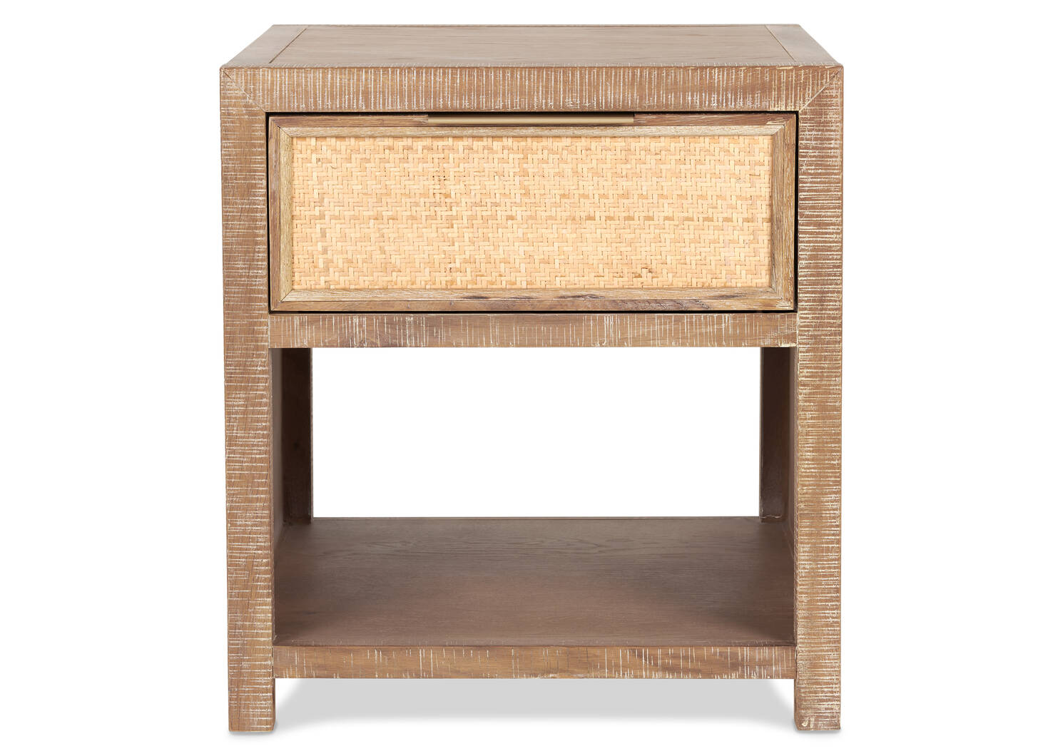 Graham Side Table -Ayr Drift/Rattan