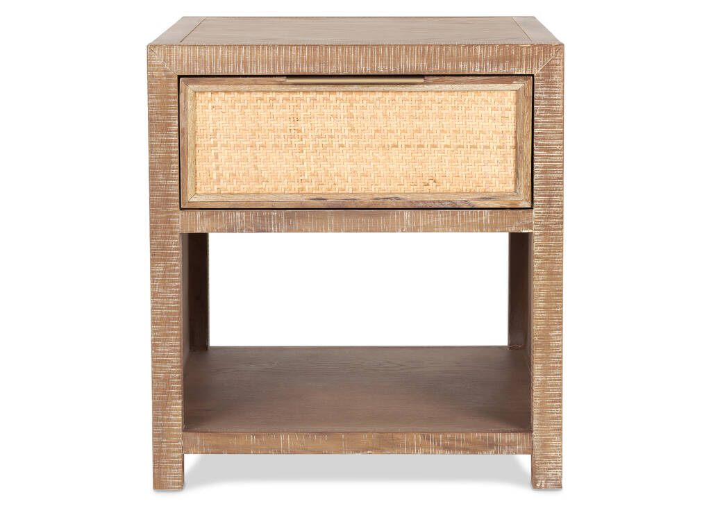 Graham Side Table -Ayr Drift/Rattan