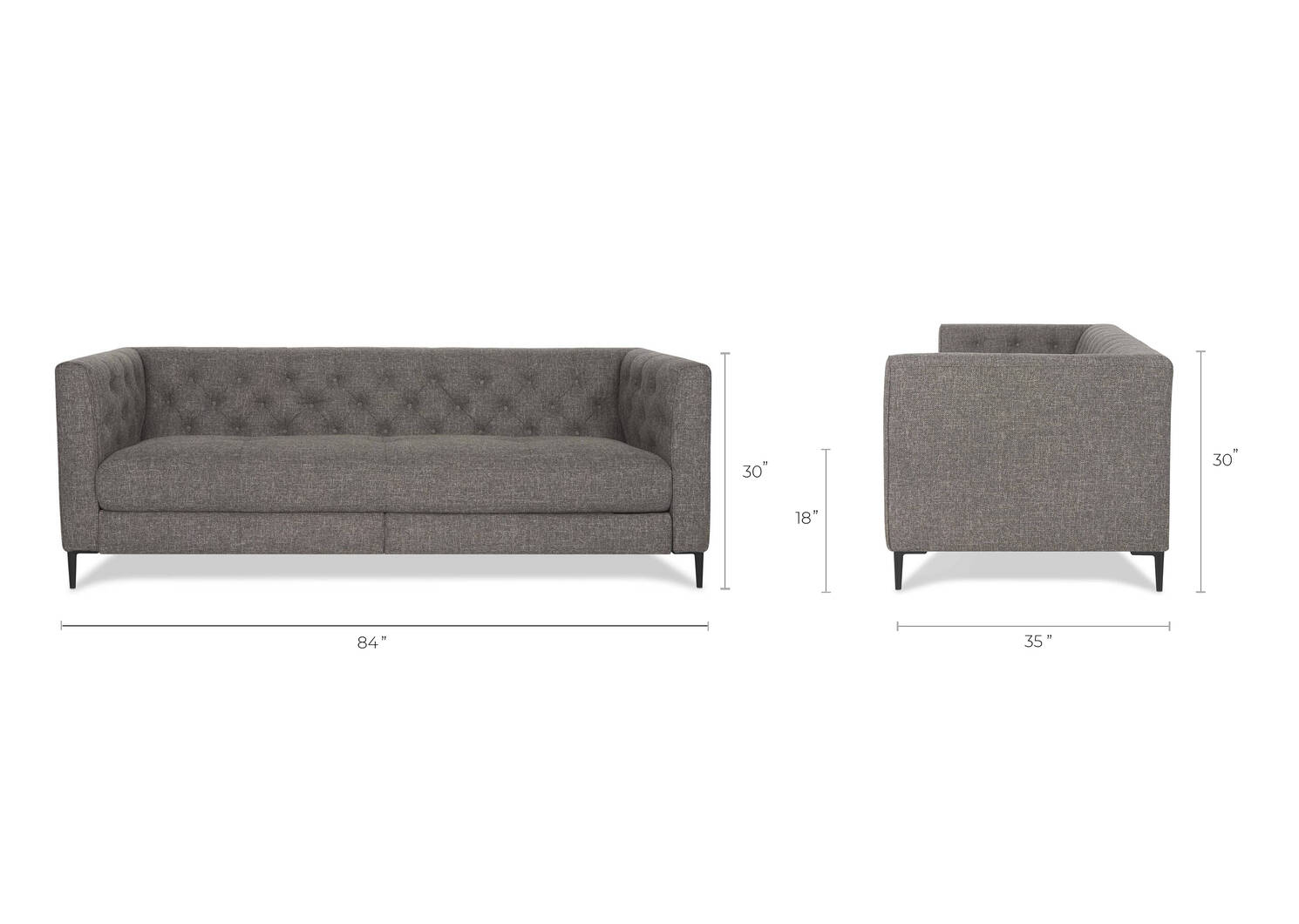 McKay Relaxer Sofa -Almalto Smoke