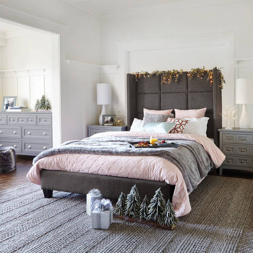 Greyson Bed Tony Charcoal Queen