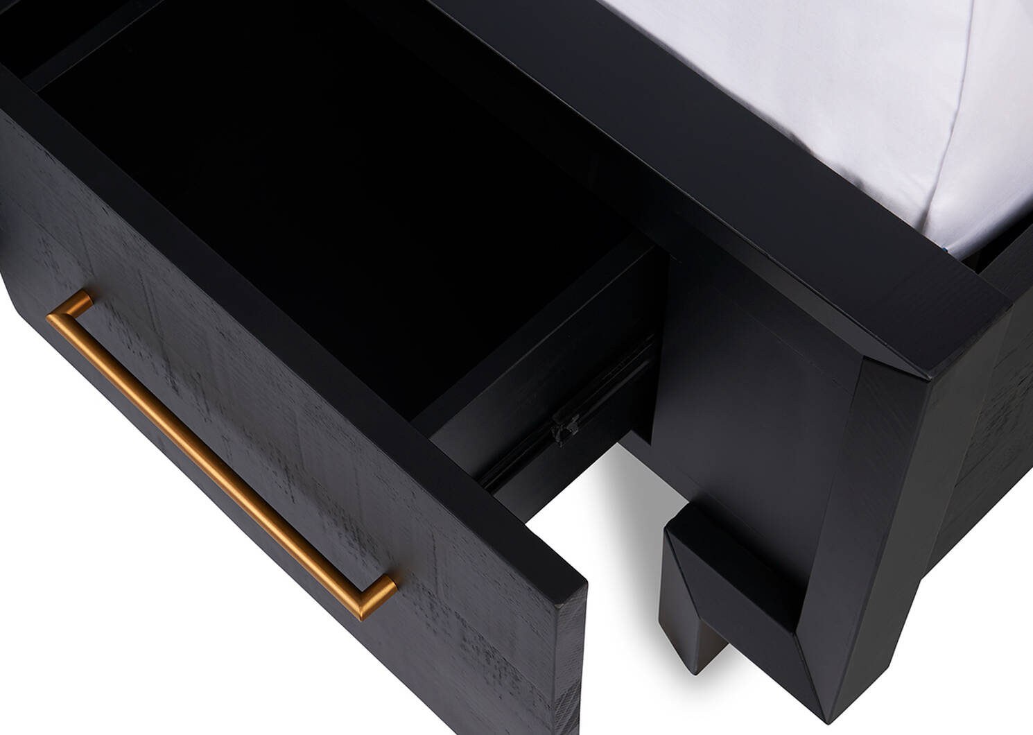 Edgehill Storage Bed -Anvil Black, KING