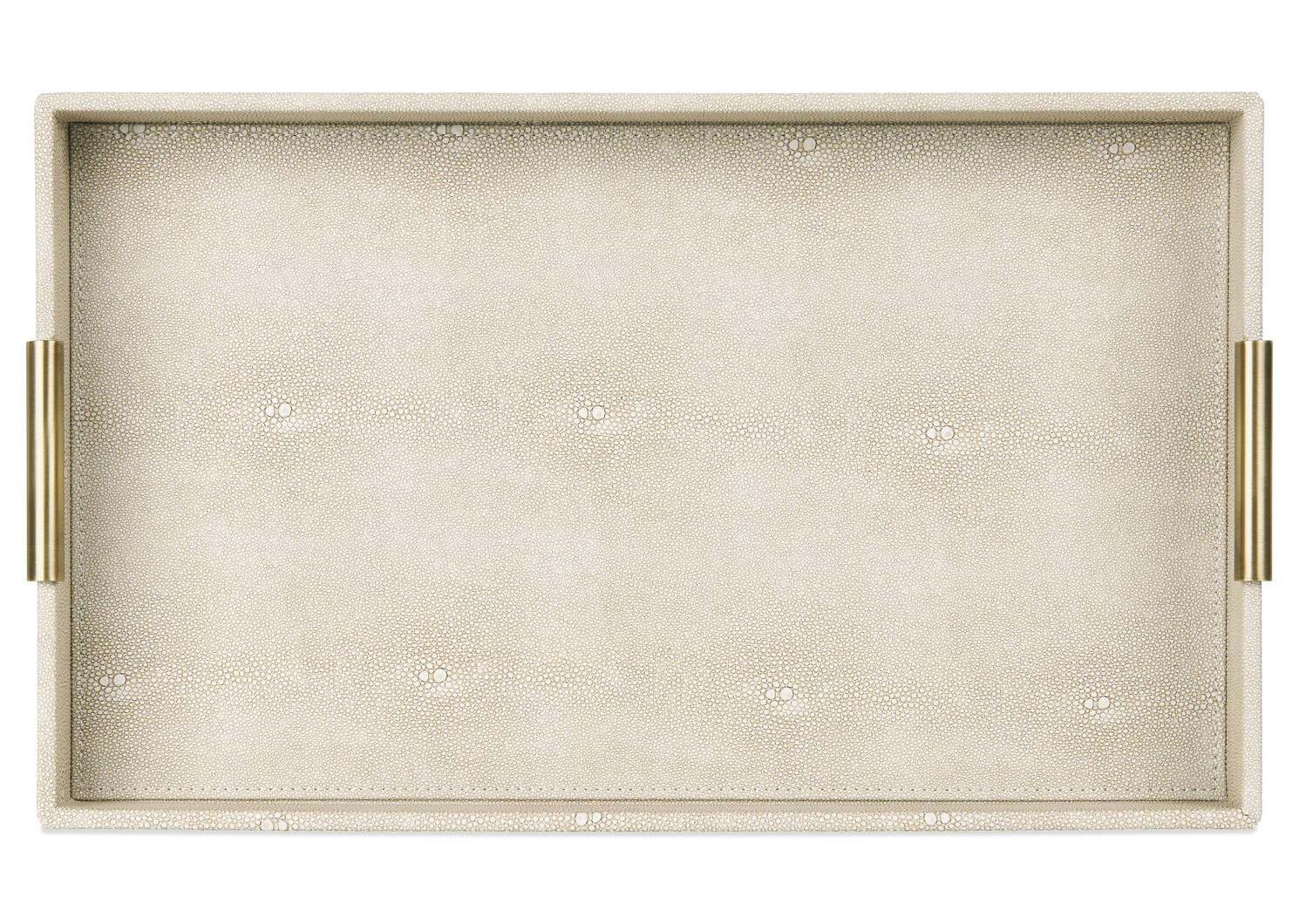 Burrell Faux Leather Tray Large Sand