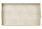 Burrell Faux Leather Tray Large Sand