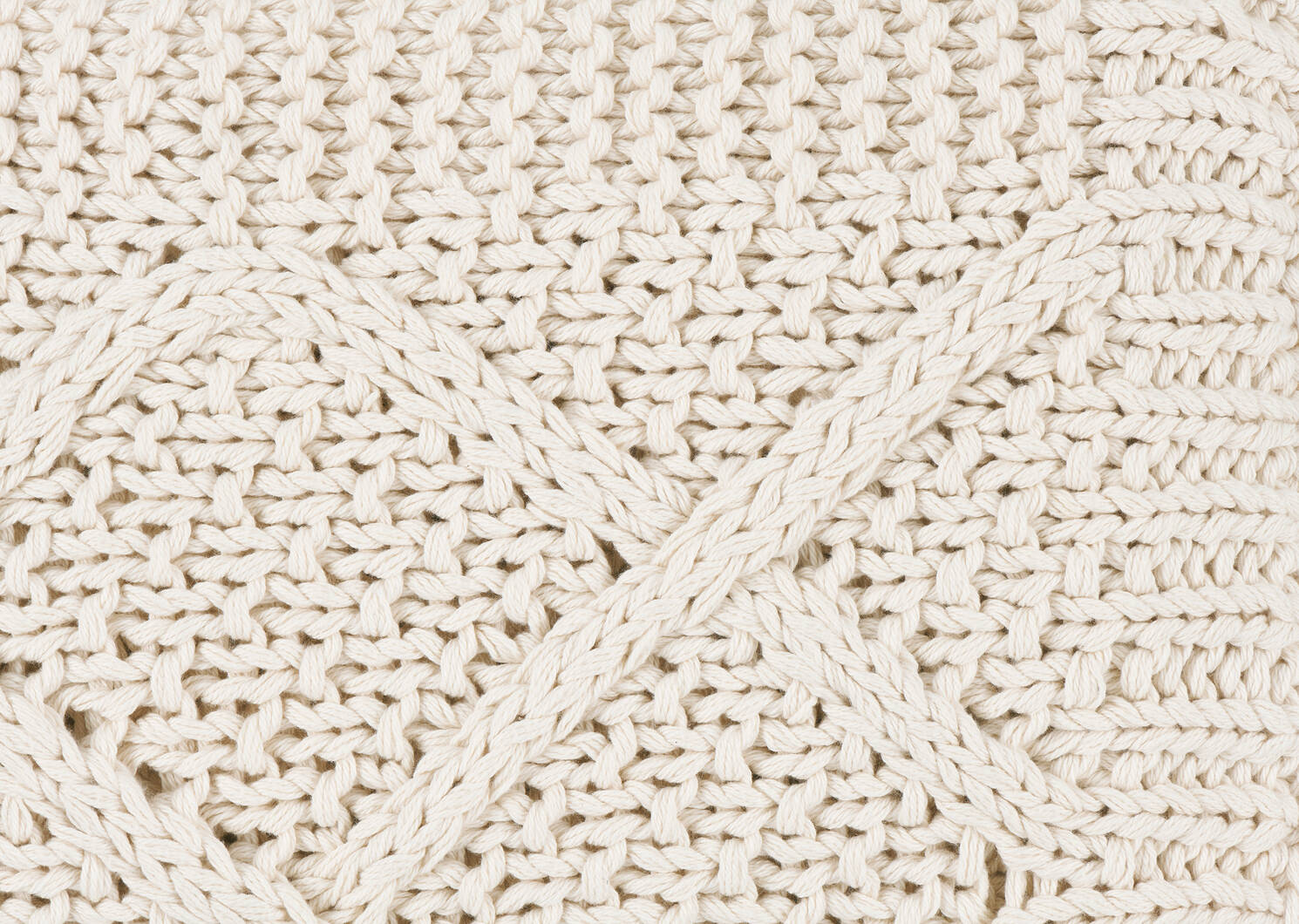 Curtis Cotton Chunky Throw Natural