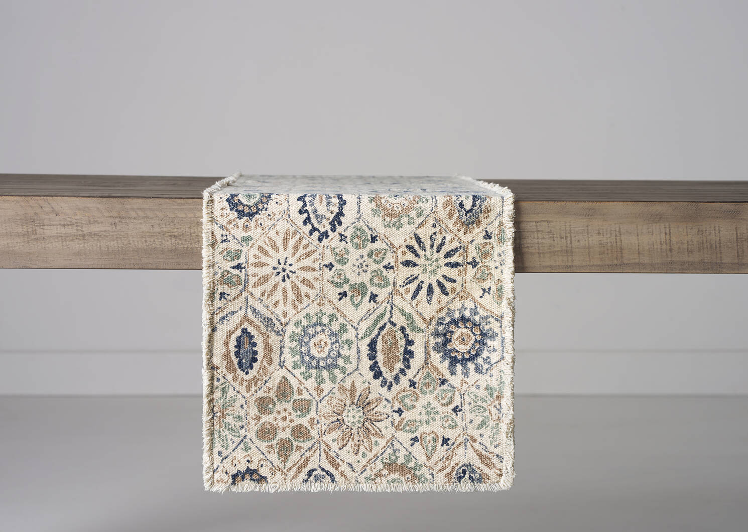 Rebeckah Table Runner Blue/Sand