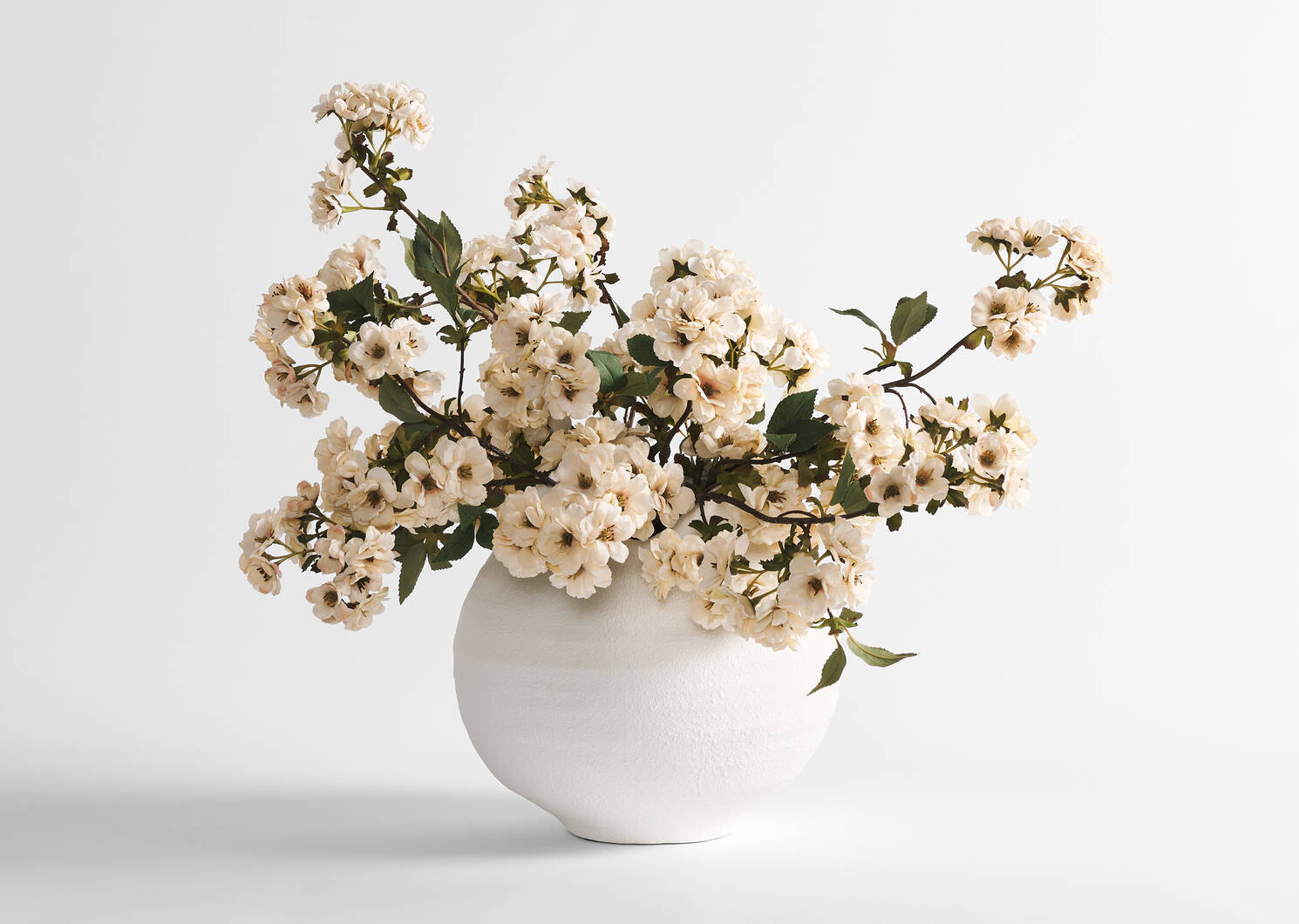 Tige de fleurs de cerisier Kya ivoire