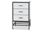 Marilyn 3 Drawer Nightstand -Black