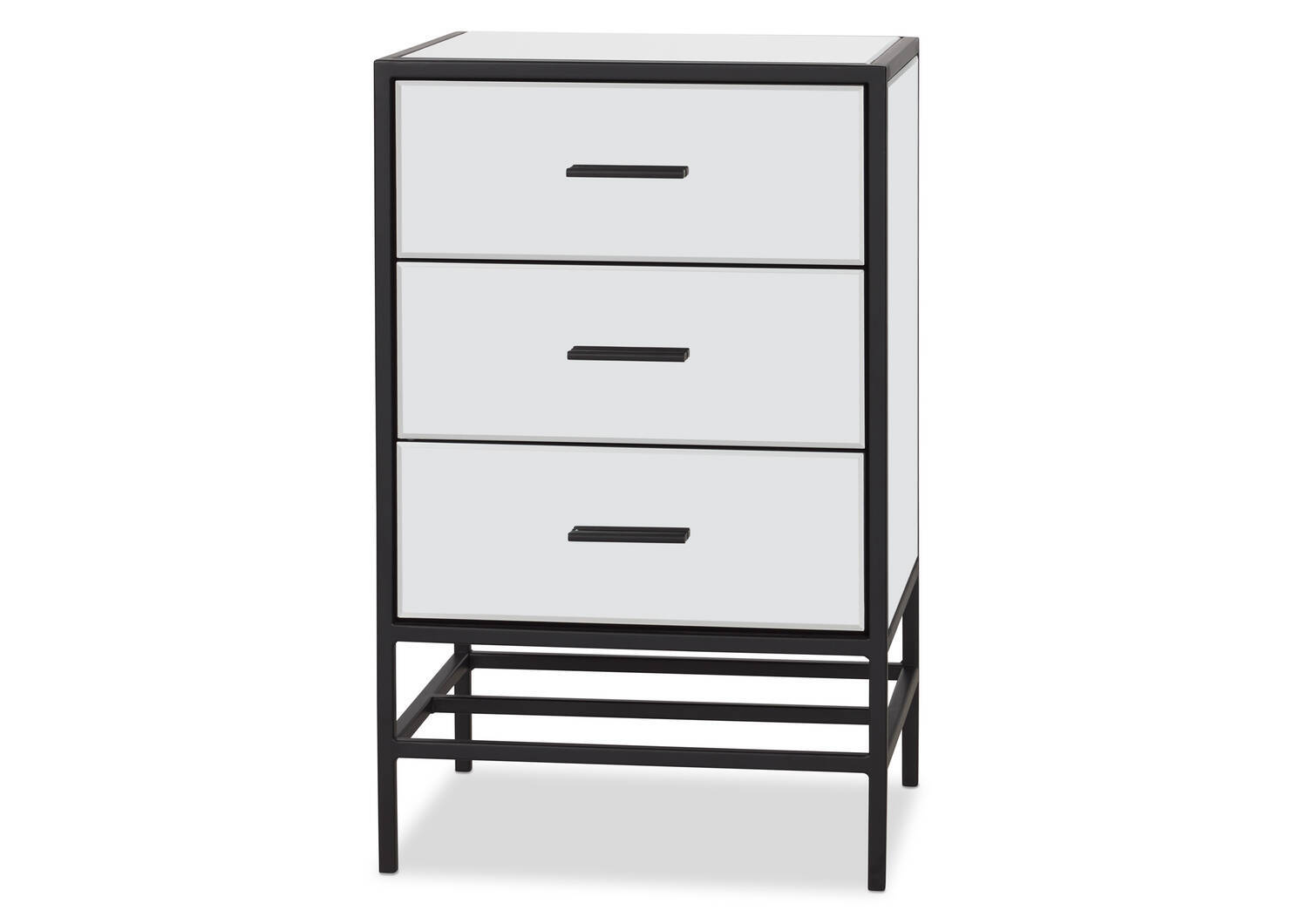 Marilyn 3 Drawer Nightstand -Black