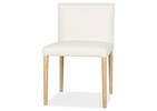 Marciona Lthr Dining Chair -Forega Wht