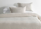 Marin Cotton Duvet Set King Nat/Lt Gr