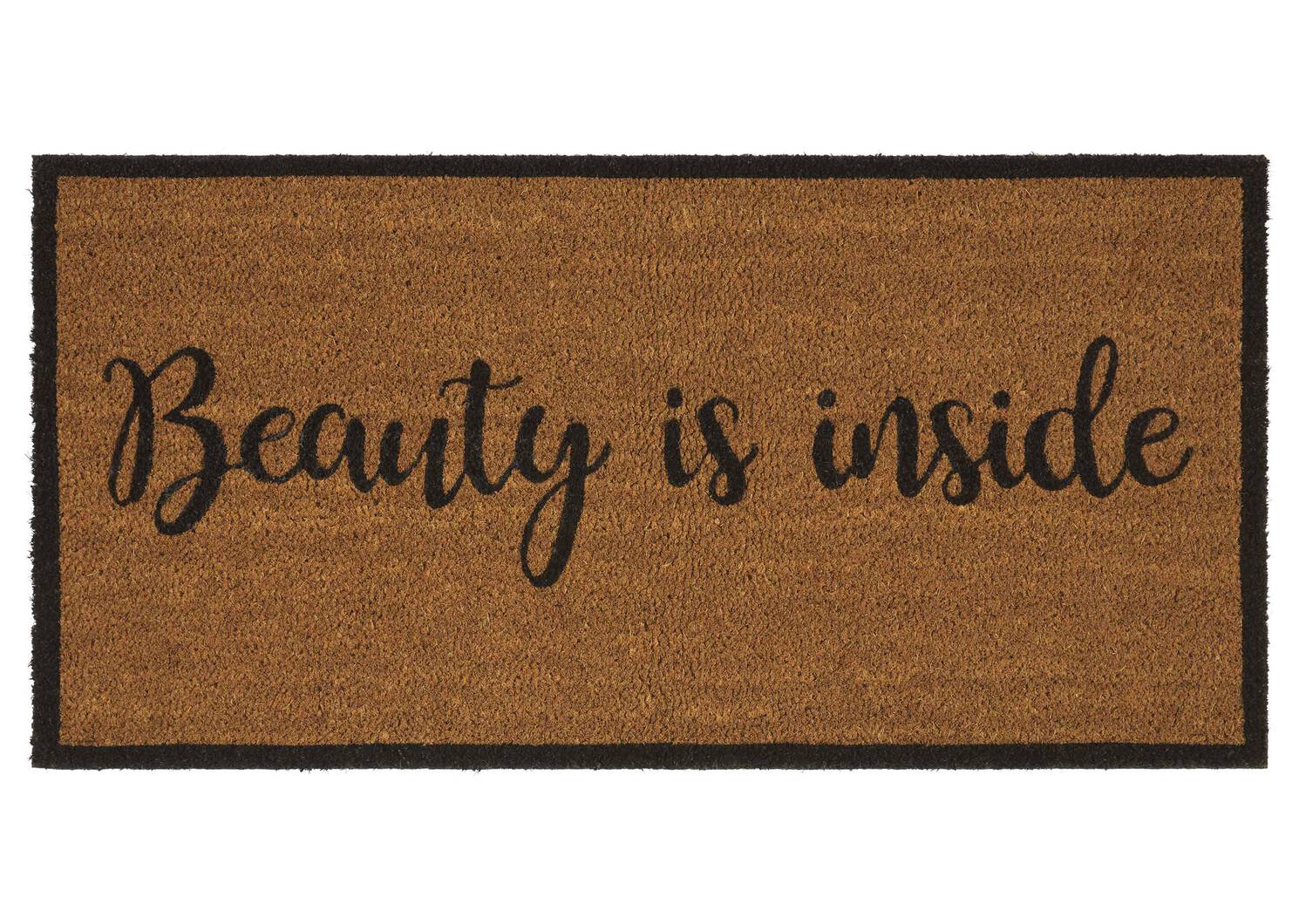 Beauty is Inside Doormat Natural
