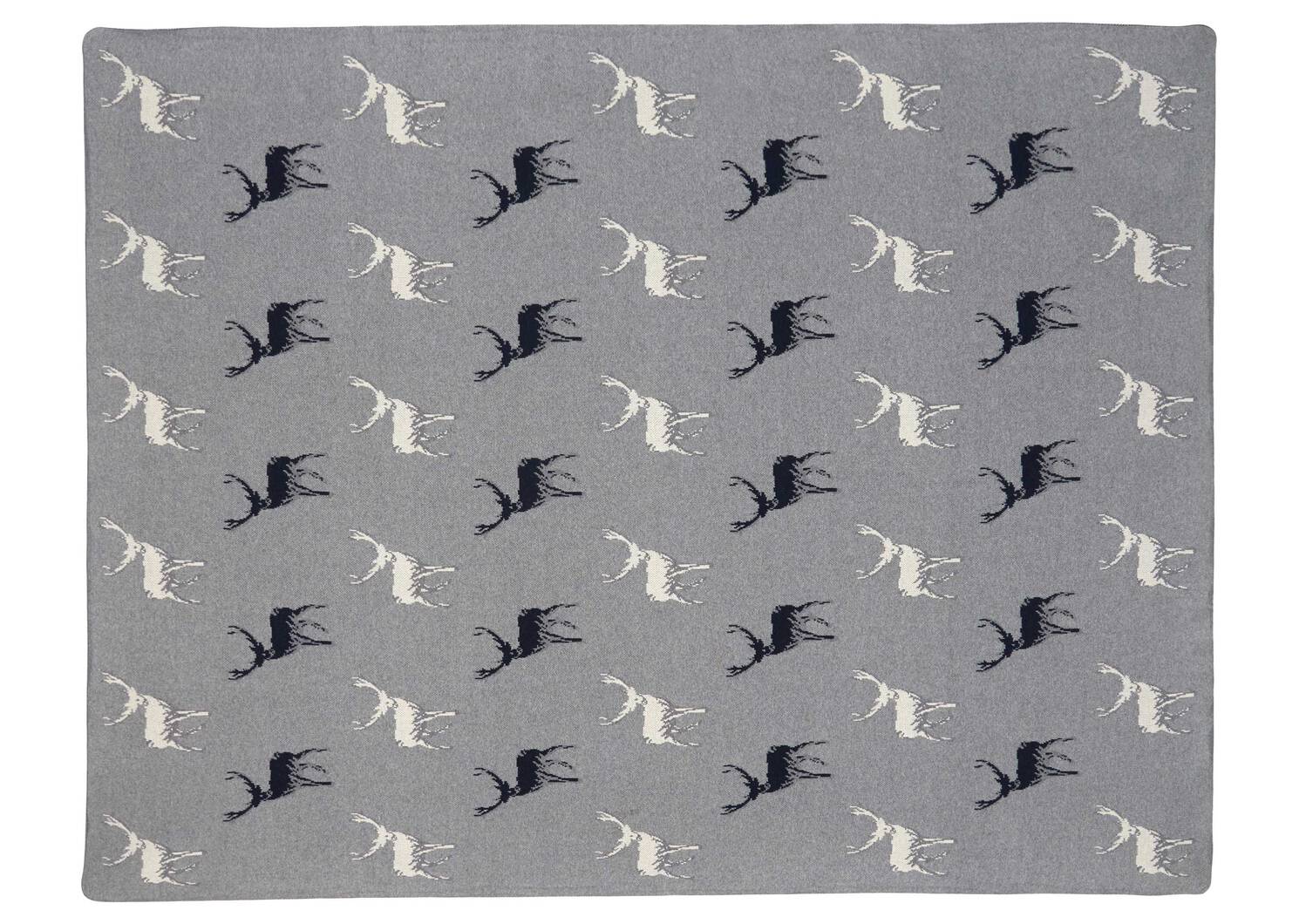 Dancer Reindeer Throw Grey