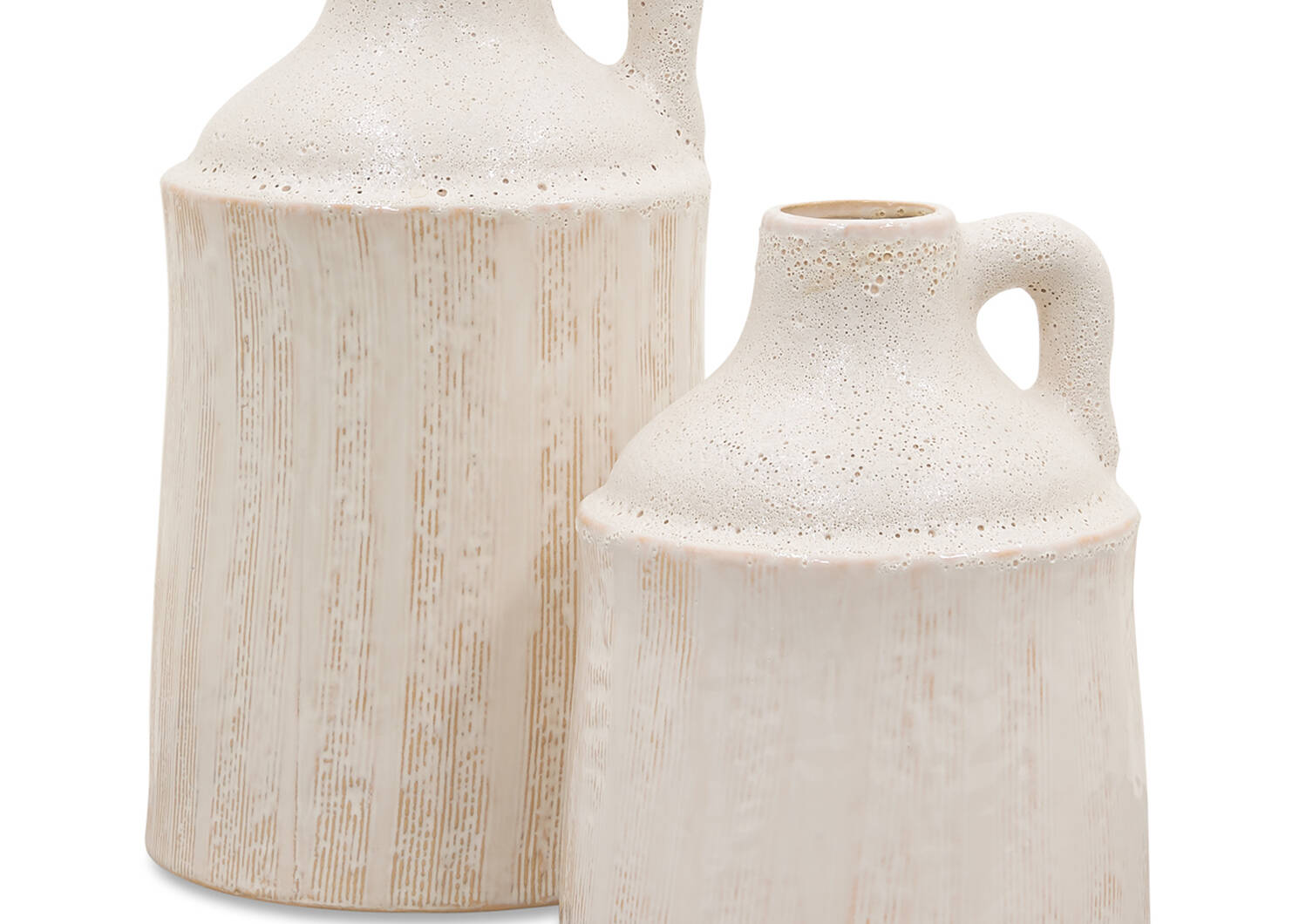 Clayton Jug Vases -Antique White