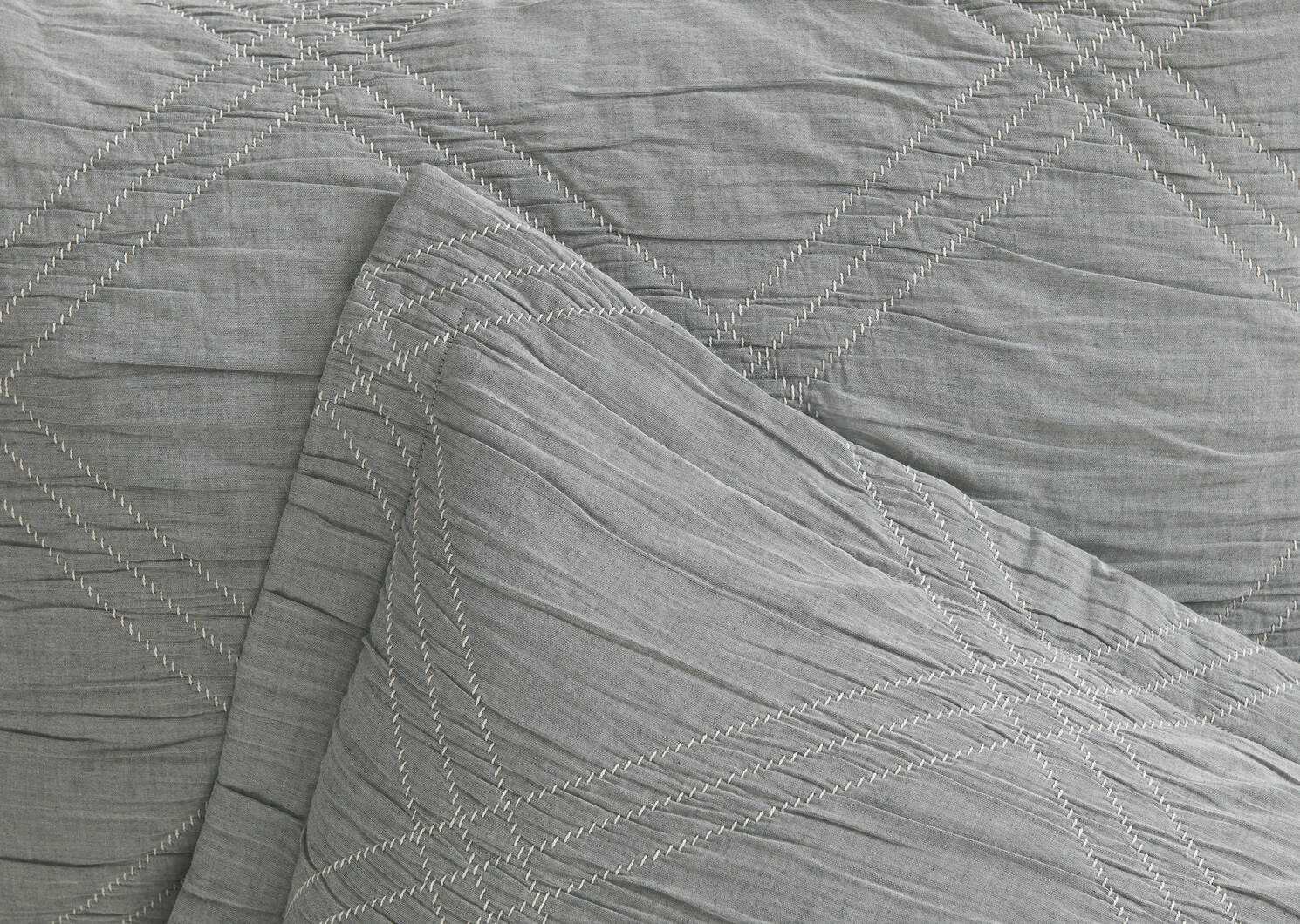 Veda Cotton Duvet Set Queen Grey