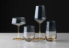 Abie HB Glass Amber/Grey