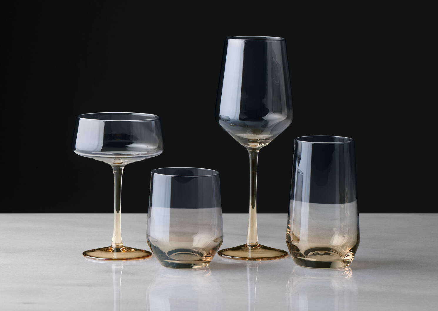 Abie HB Glass Amber/Grey