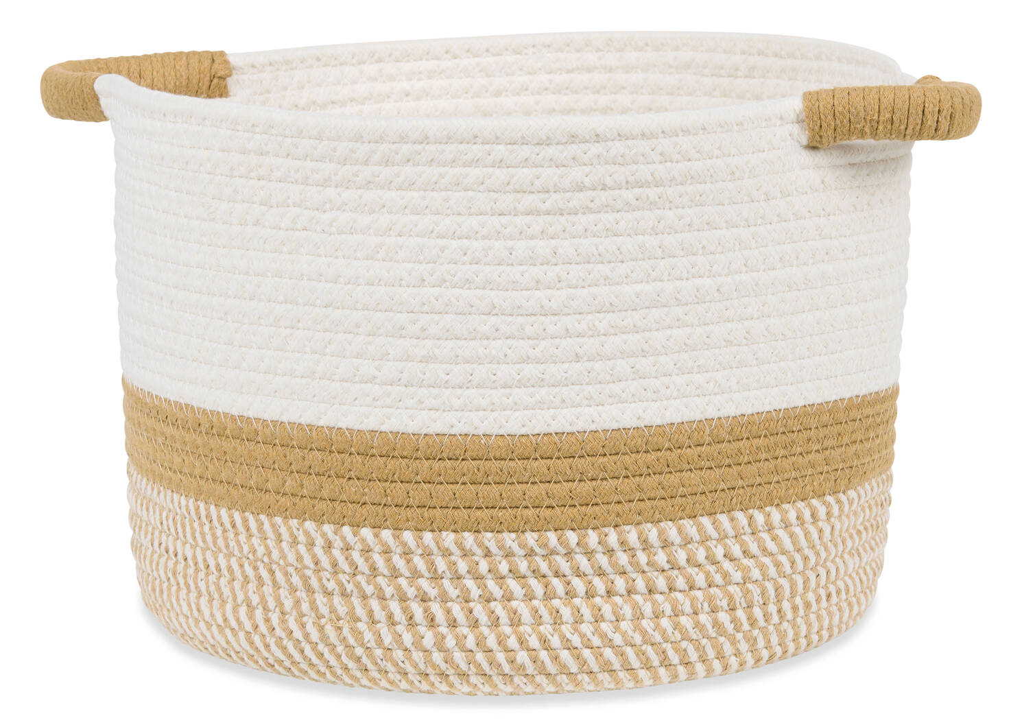 Rosio Basket Small Ivory/Tan
