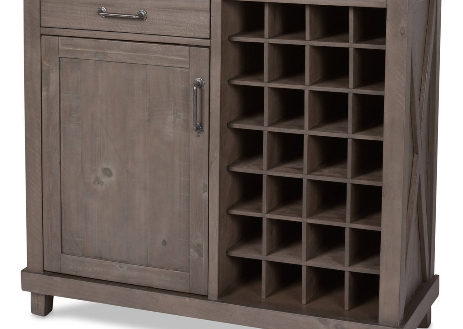 Cabinet à vin Ironside -gris rustique