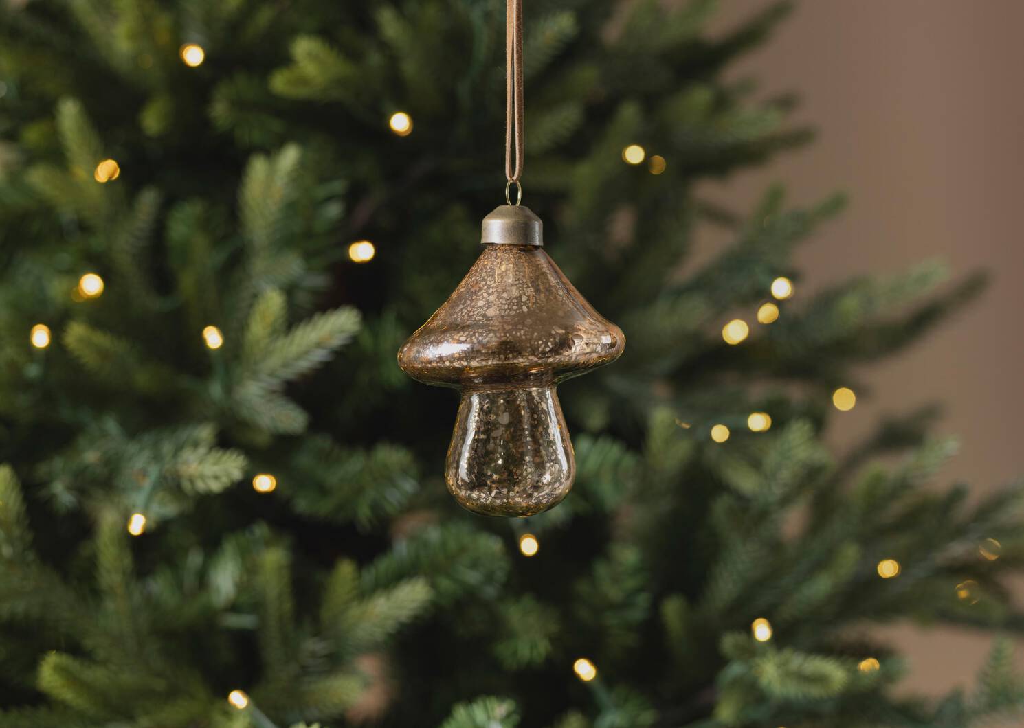 Adams Mushroom Ornament Brown