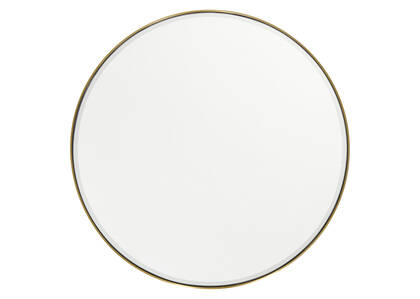 Erika Wall Mirror Round Brass