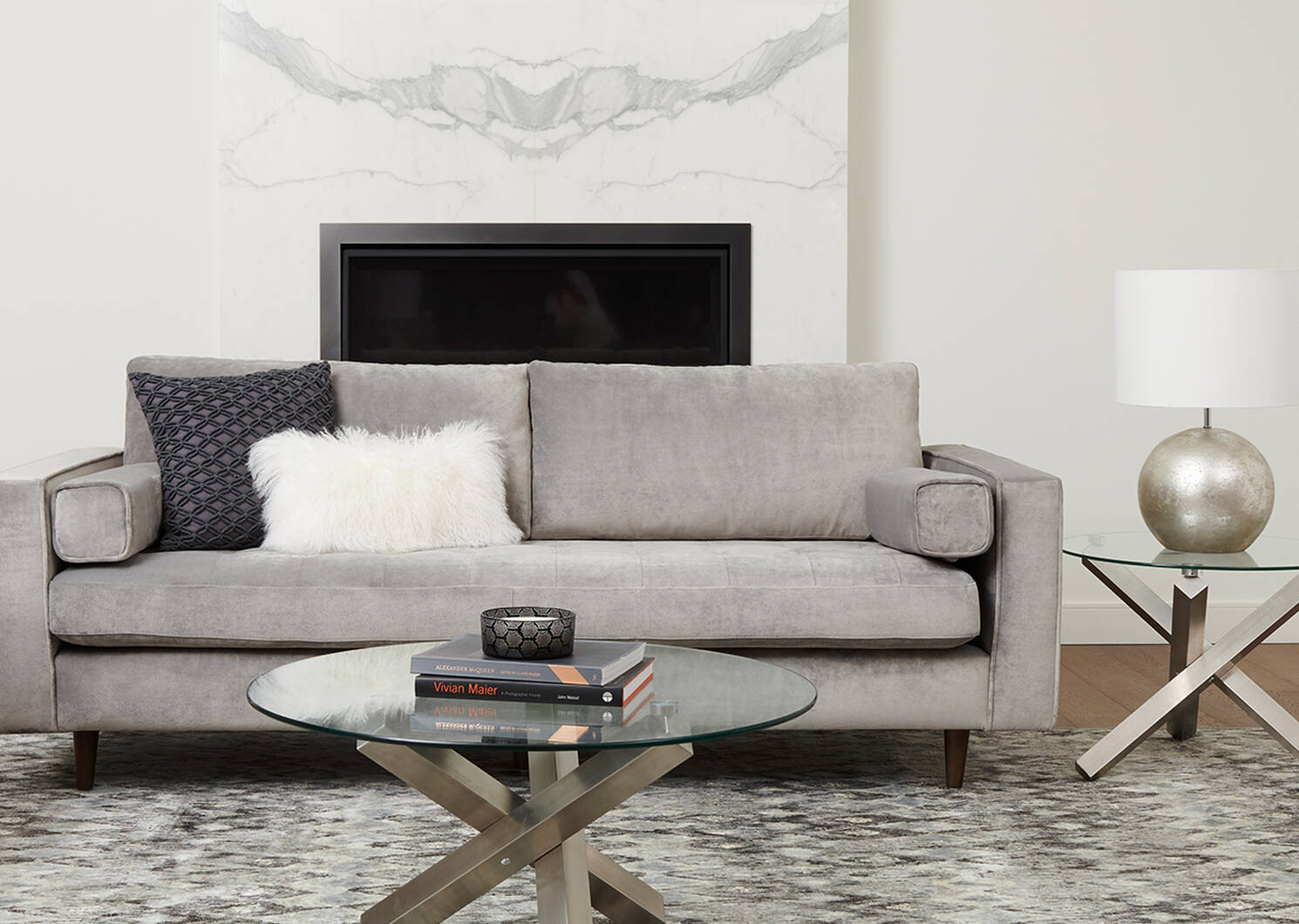 Maverick Coffee Table -Brushed Steel