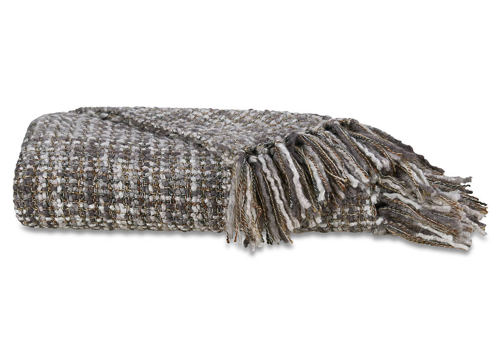 Betina Throw Steel/Pebble