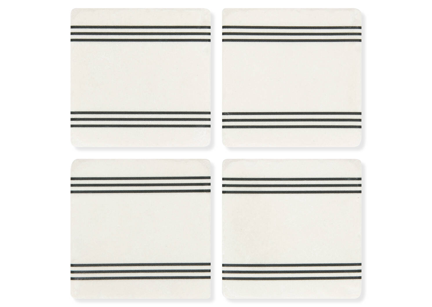 French Stripe Coaster Set