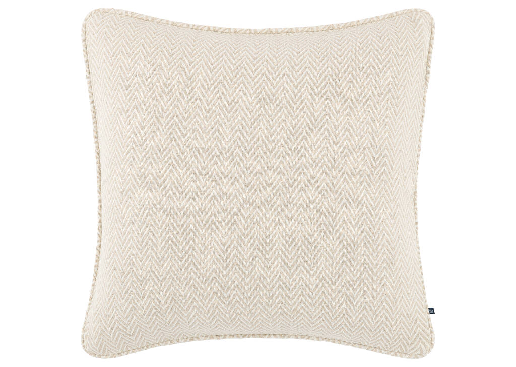 Coussin en coton Elston 20x20 sable/iv