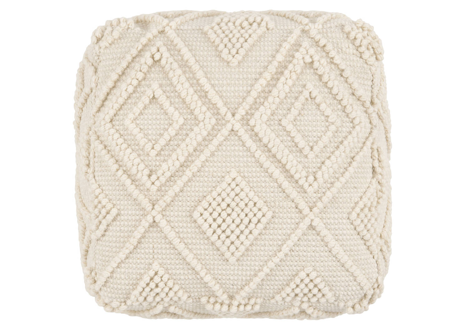 Olympia Pouf Ivory