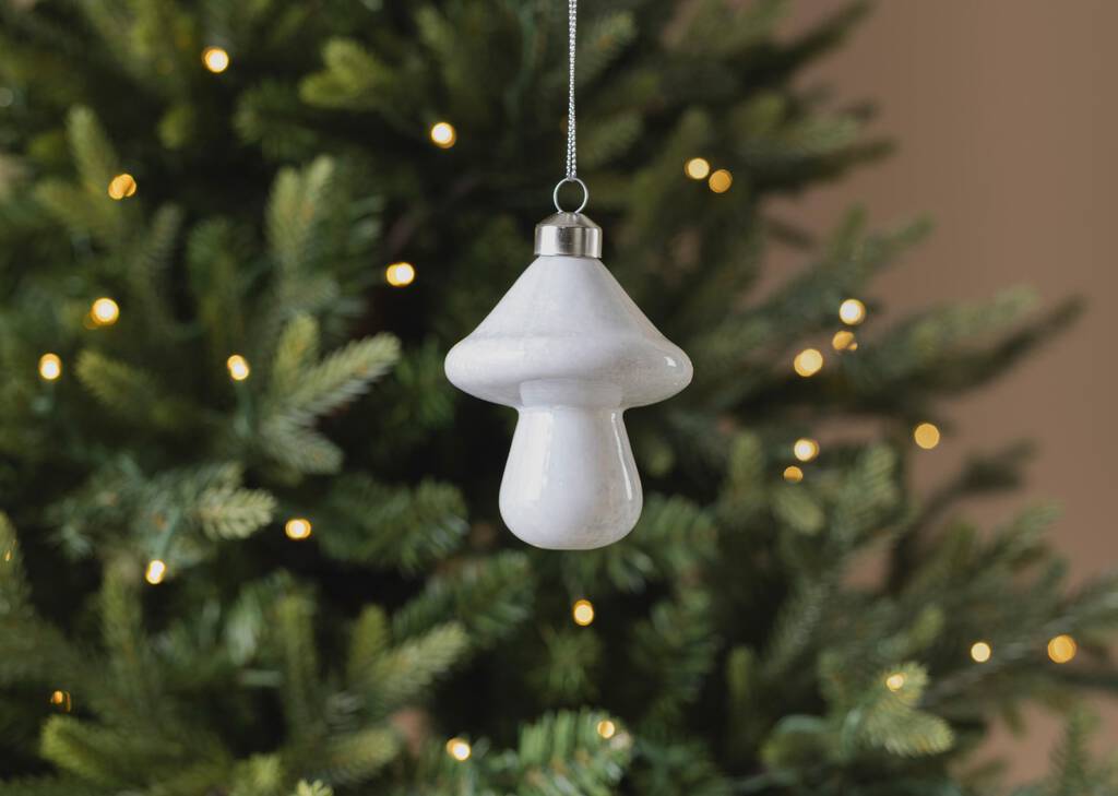 Adams Mushroom Ornament White