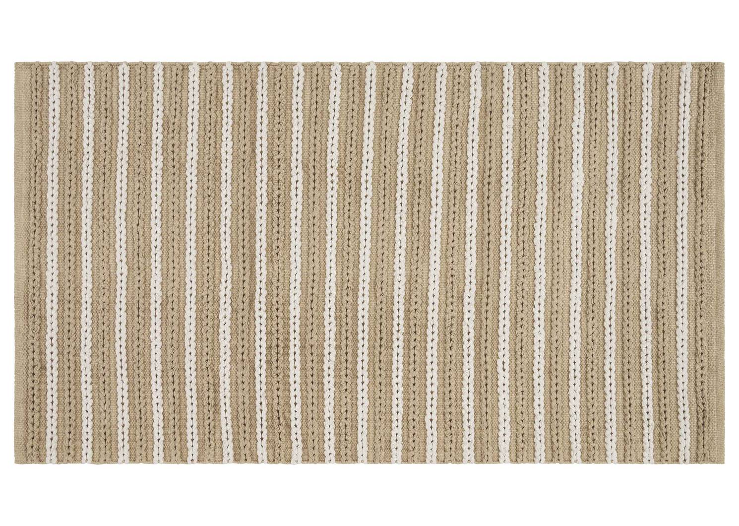 Odesa Stripe Accent Rug - Sand/Ivory