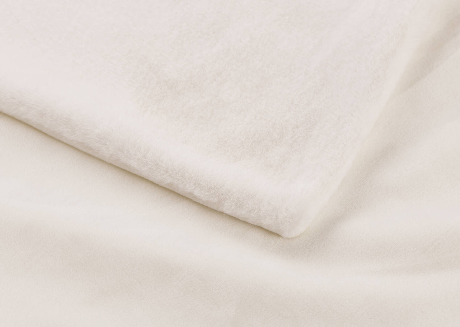 Laurent Faux Fur Throw White