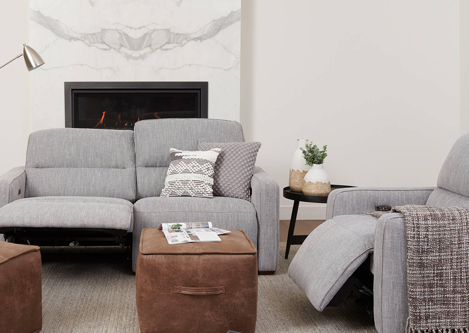 Fauteuil inclinable -Avery gris