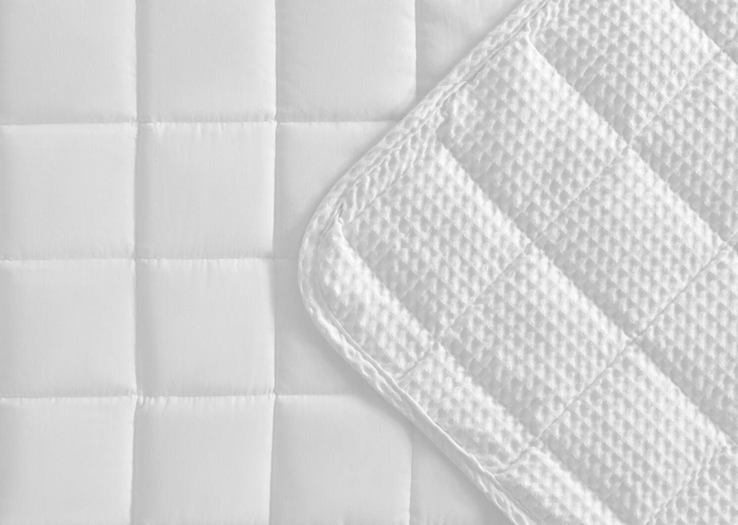 Couvre-lit en coton Marcel blanc