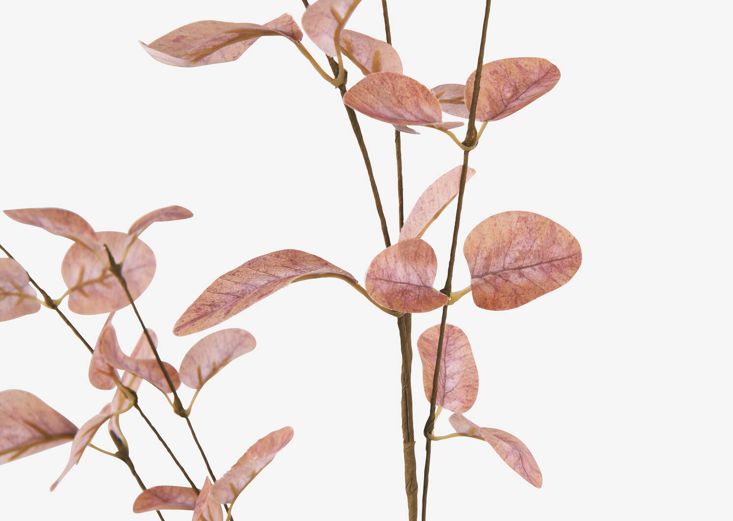 Faux Dried Eucalyptus Branch Pink