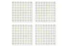 Gingham Coaster Set