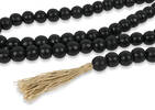 Chapelet de perles en bois Nyla noir