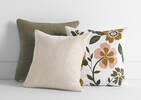 Malone Striped Pillow 20x20 Iv/Sav