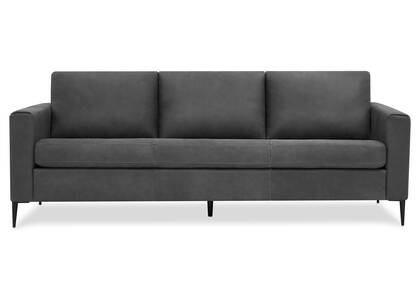 Lucca Leather Sofa -Attica Slate