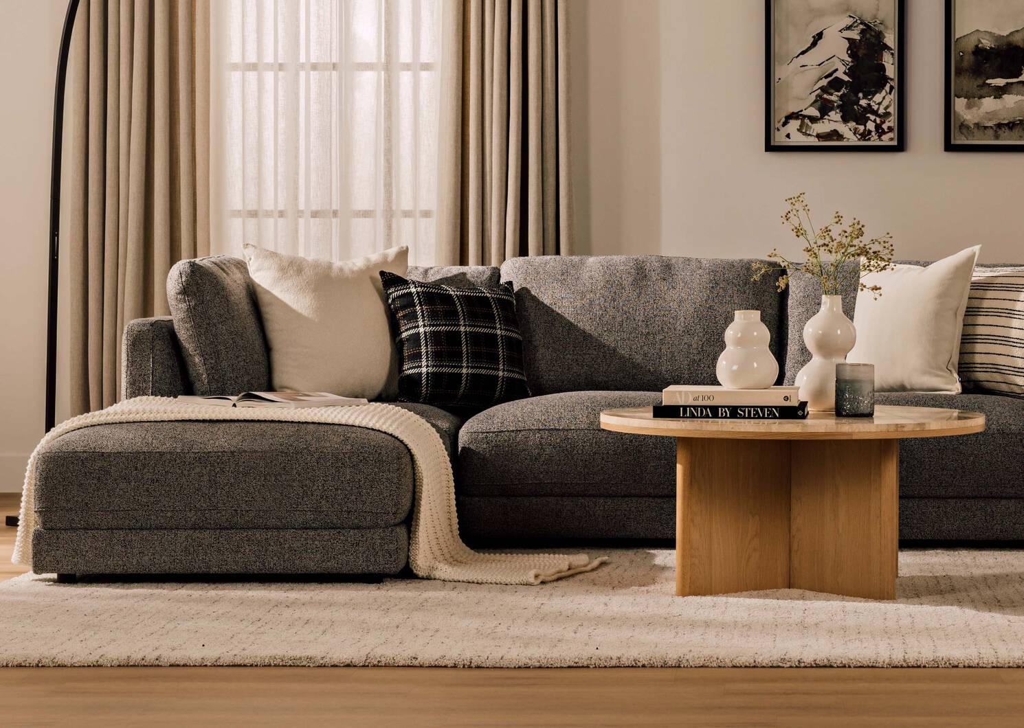 Coussin Marion 20x20 noir/multi