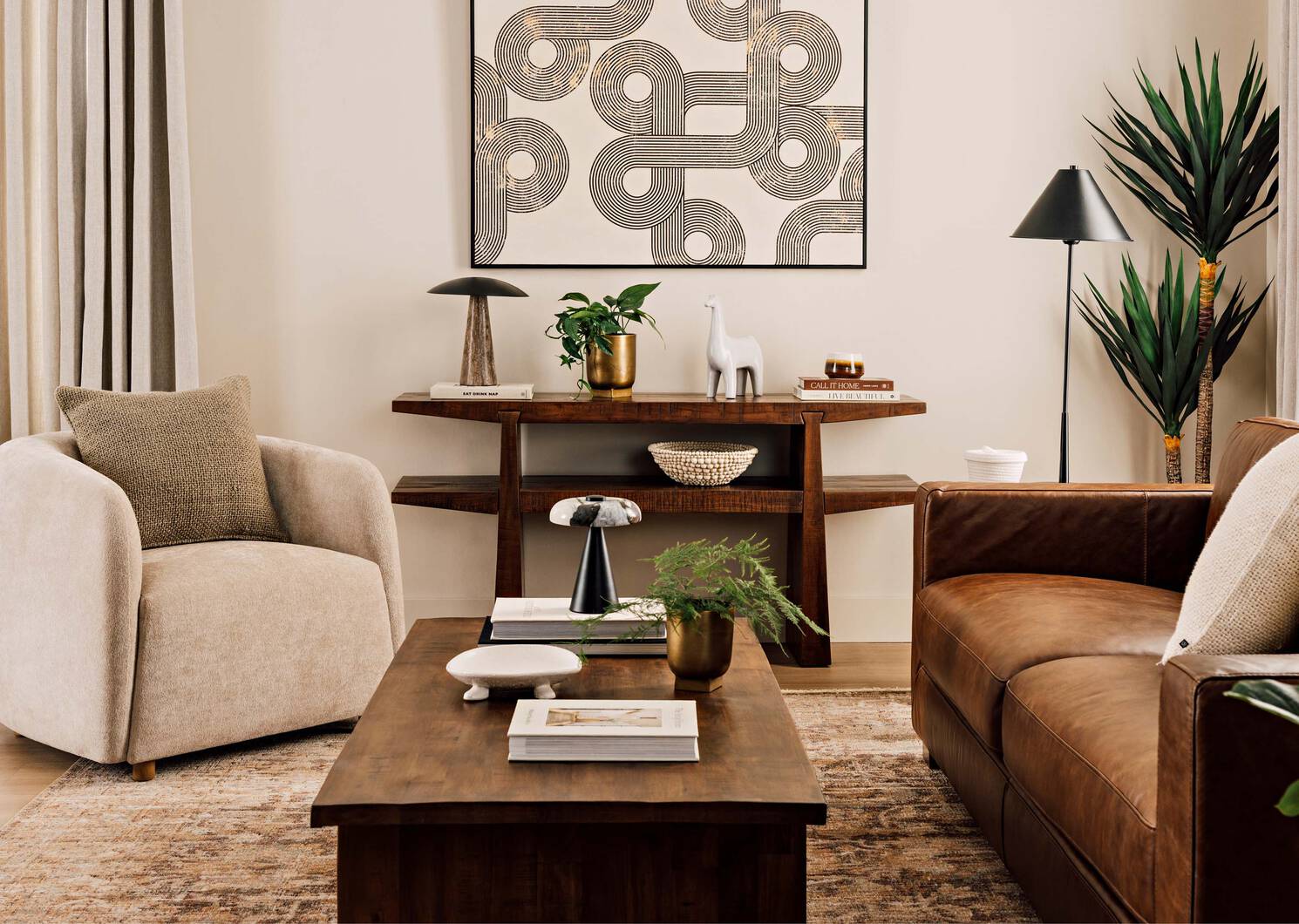 Lampe de table &agrave; DEL Pierce noire