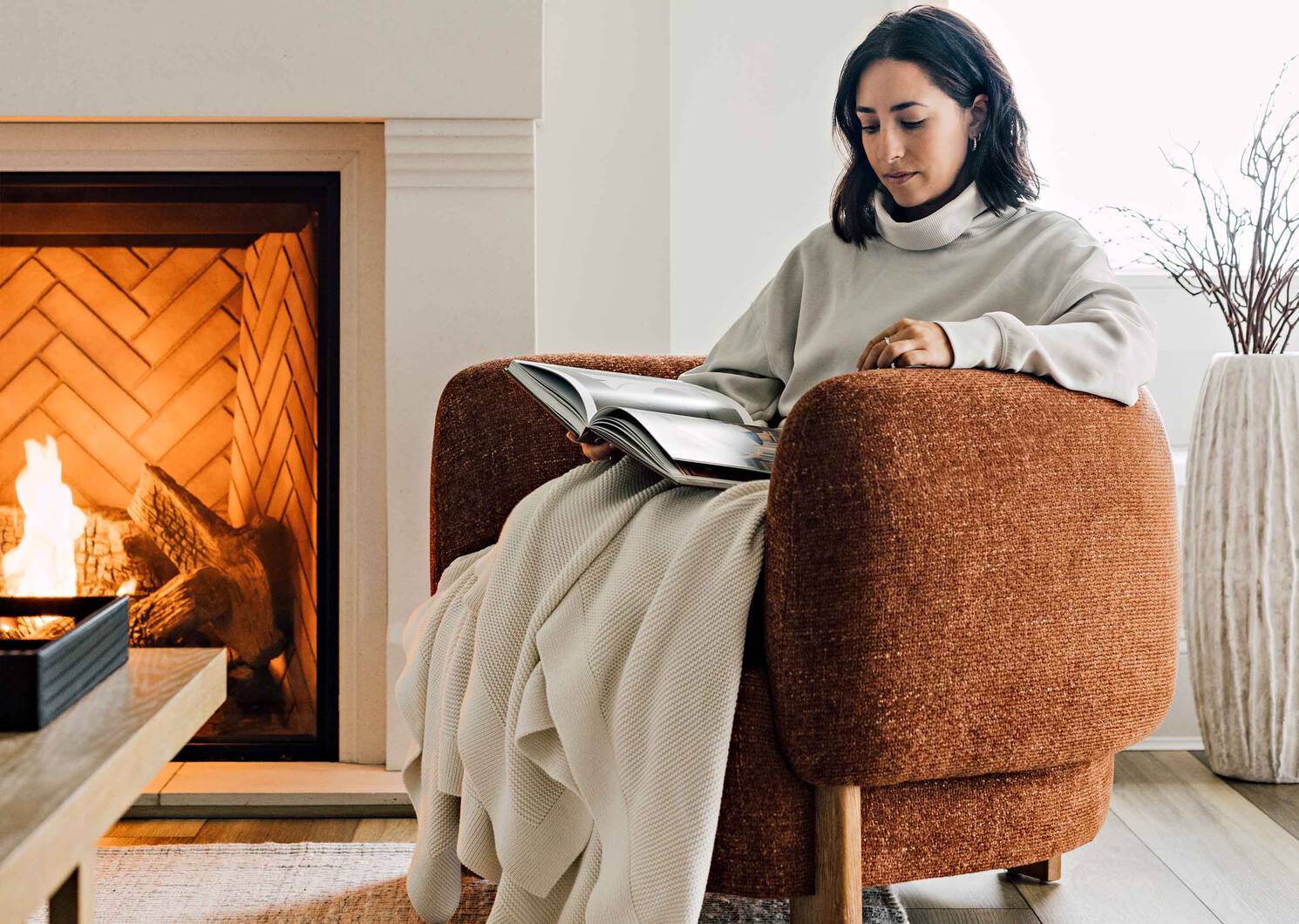 Fauteuil Yara -Cove henné
