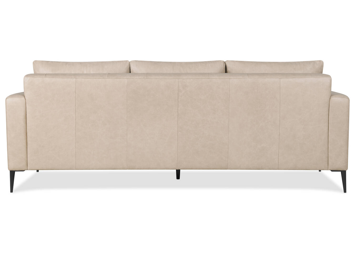 Lucca Leather Sofa -Piper Blush