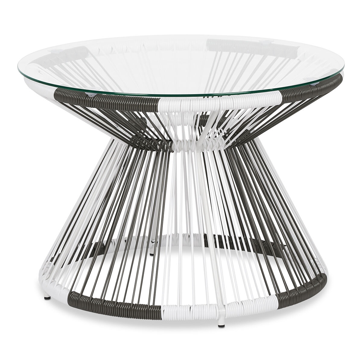 Porto Side Table White Grey