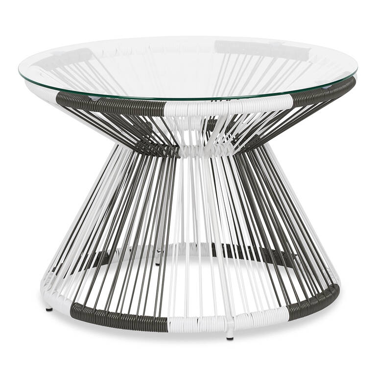 Porto Side Table White Grey