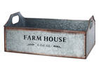 Farmhouse Metal Crate Large