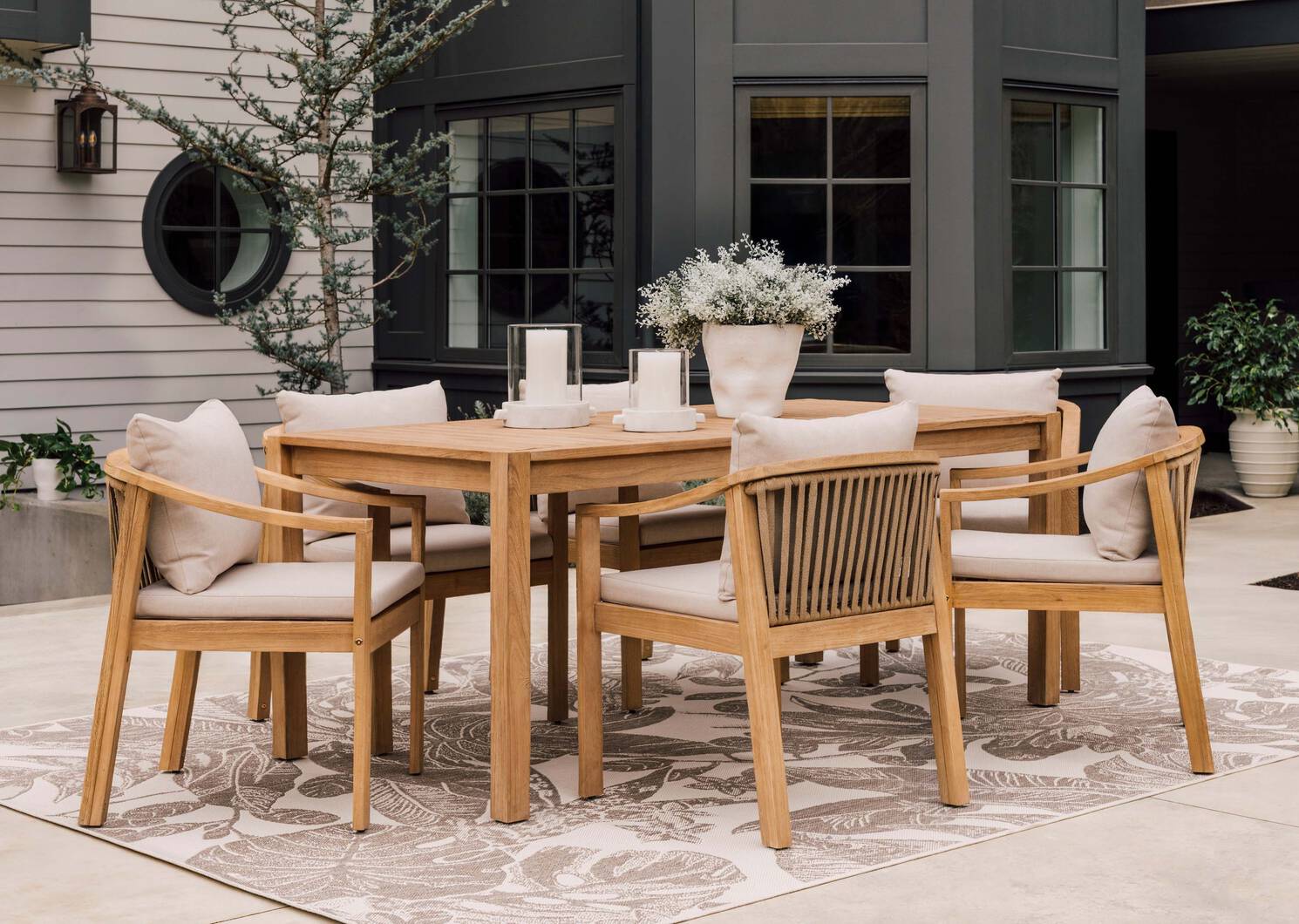 Tulum Outdoor Dining Chair -Natural