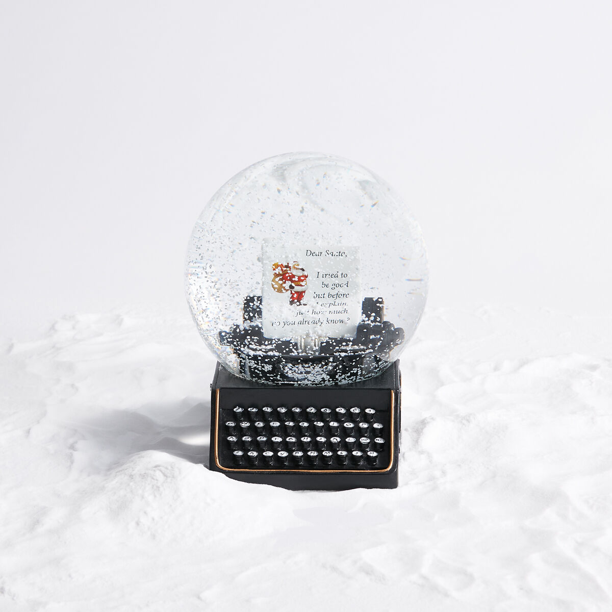 Dear Santa Snow Globe