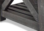 Ironside 1 Drawer Side Table -Smoke