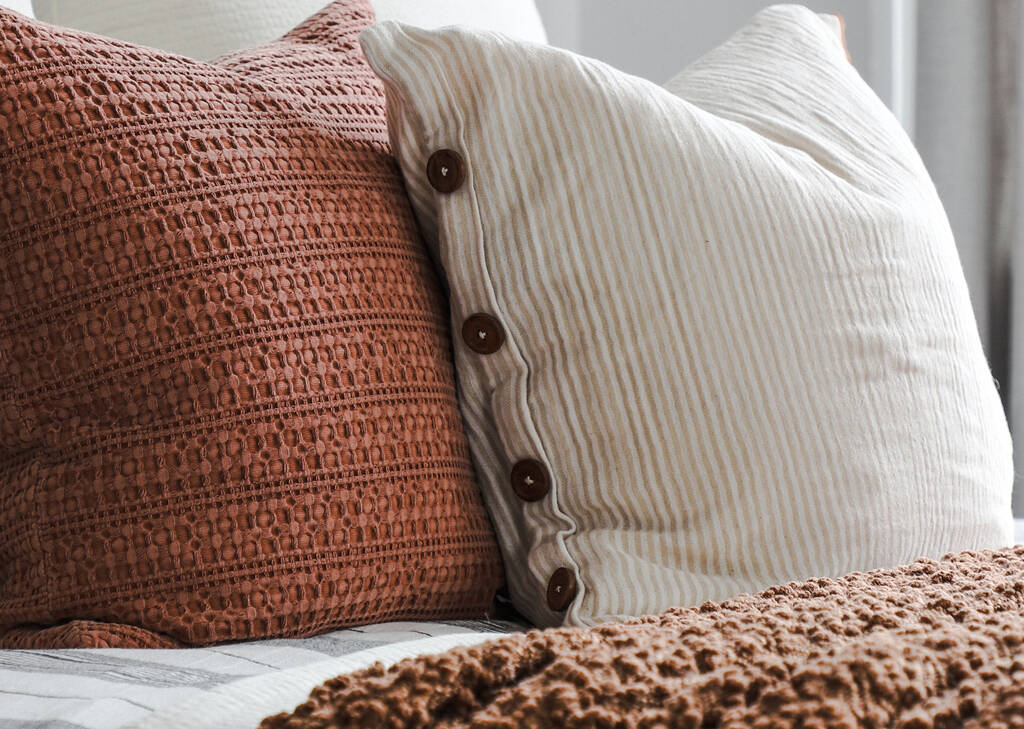 Coussin Moraga 20x20 terracotta